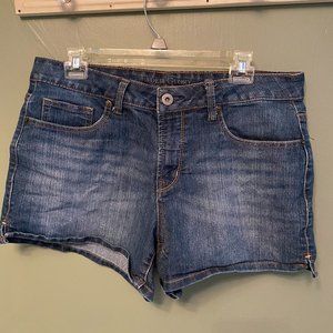Womens Faded Glory Denim Shorts Size 14